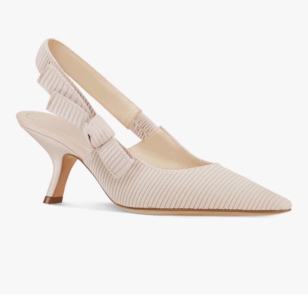Elegant Cream Slingback Heels